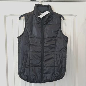 Women's New Directions 'Essential' Black Puffer Vest Size L - NWT